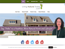Tablet Screenshot of livingnaturaltoday.com